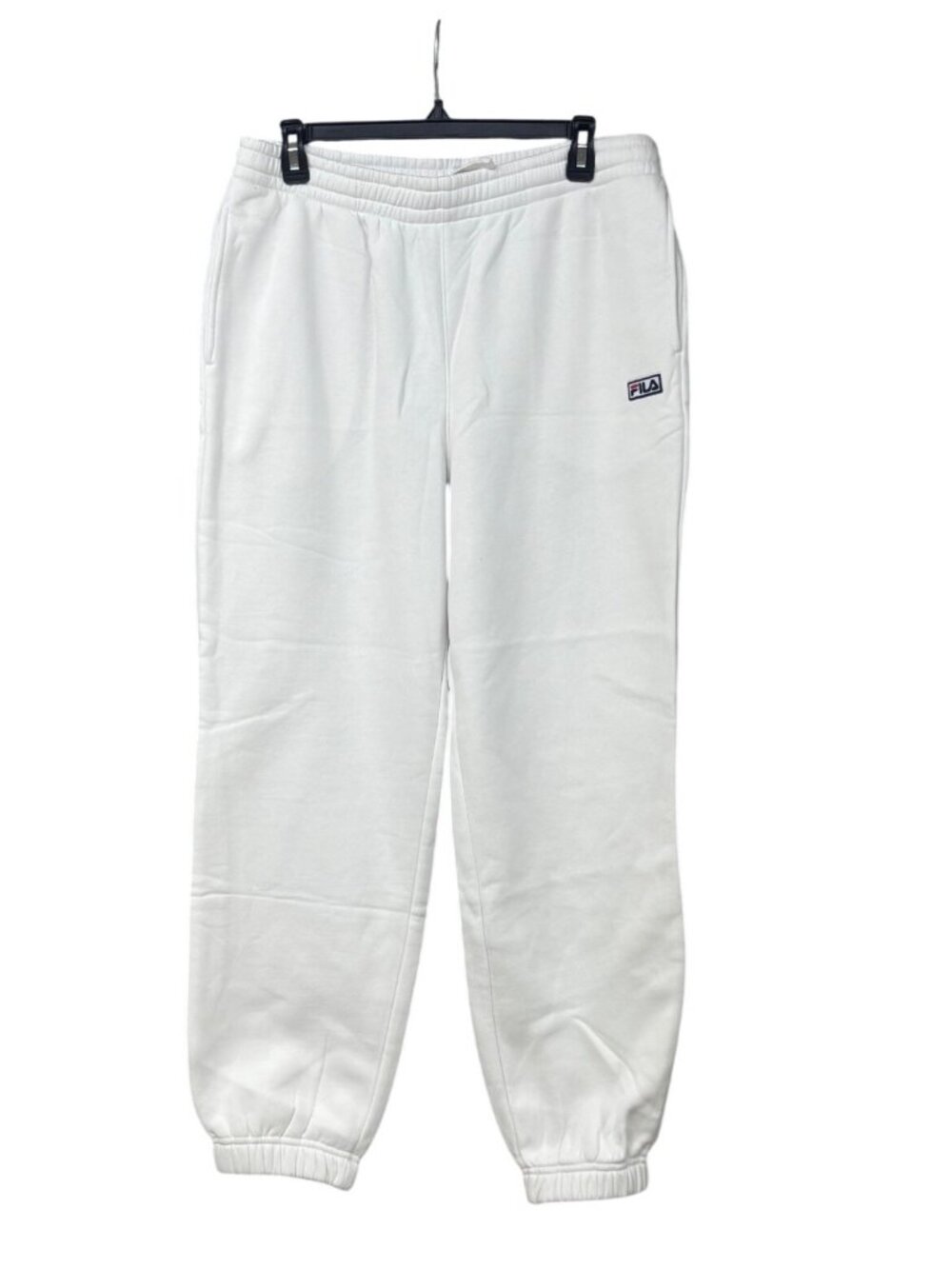 FILA women's Fleece Joggers, White, Sz. L - Picture 4 of 11